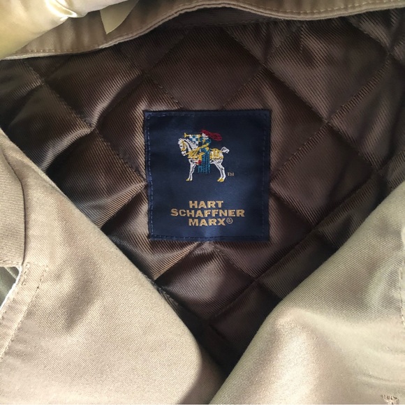 Men’s/ Unisex Hart Schaffner Marx Trench Sz 38R - Picture 9 of 14